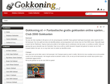 Tablet Screenshot of gokkoning.nl